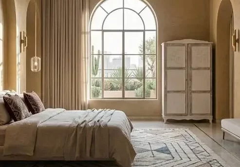 Armoire parisienne transformée — Lasure et papier graphique à Casablanca 3 Armoire Parisienne transformée