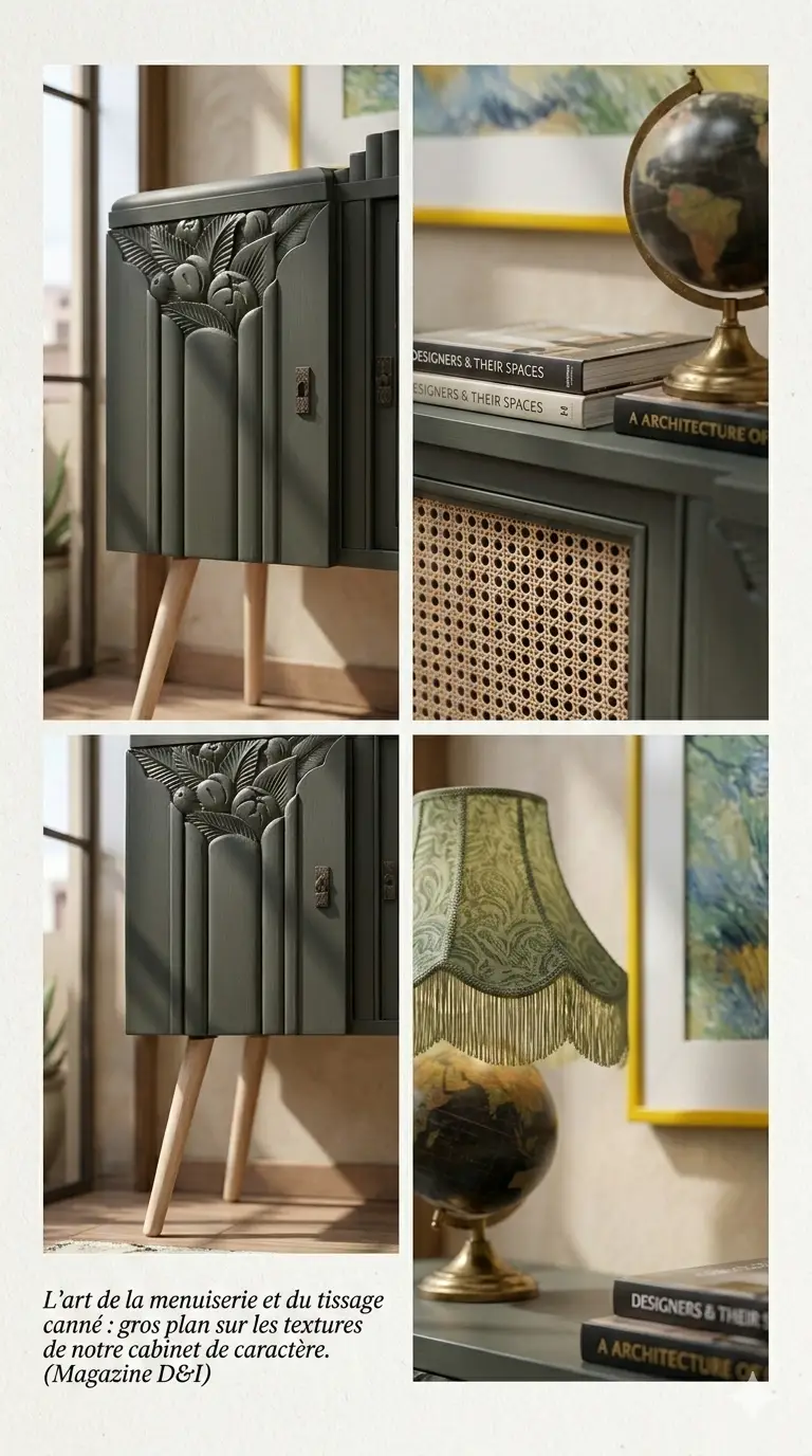 Sur Commande 2 Buffet ancien détails – IMAGO CONCEPT Casablanca