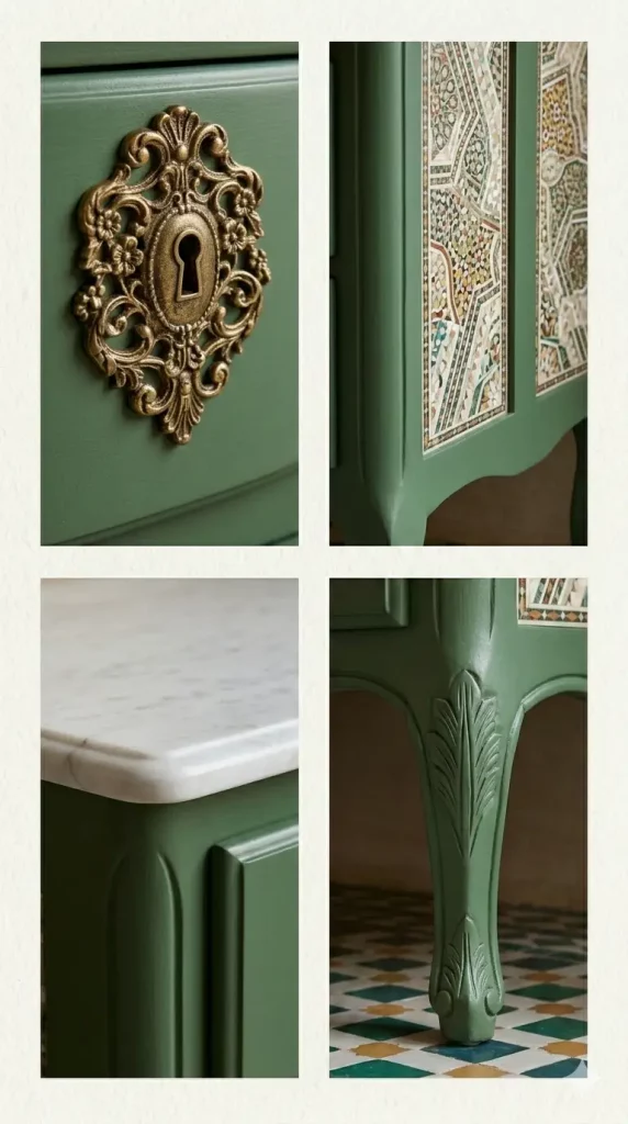 Transformation de meubles vintage à Casablanca 20 Commode relooké par imago-conccept Casablanca