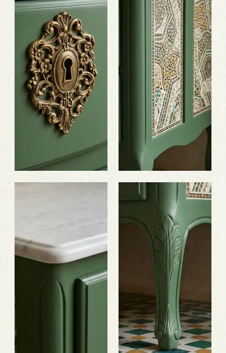 Pourquoi transformer un meuble ancien plutôt que d’en acheter un neuf ? 1 Commode relooké par imago-conccept Casablanca