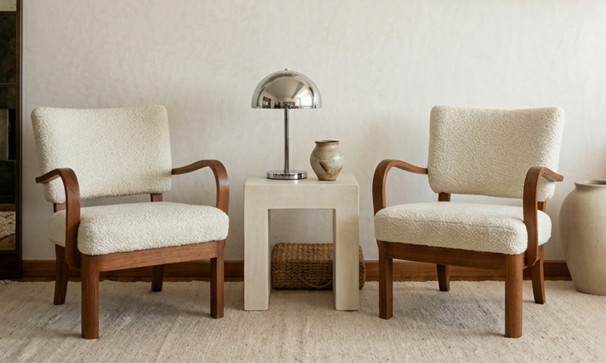 cropped Mbl Fauteuil scandinave L Fauteuils scandinave des années 1950, structure d'origine entièrement rénové par Imago-concept.