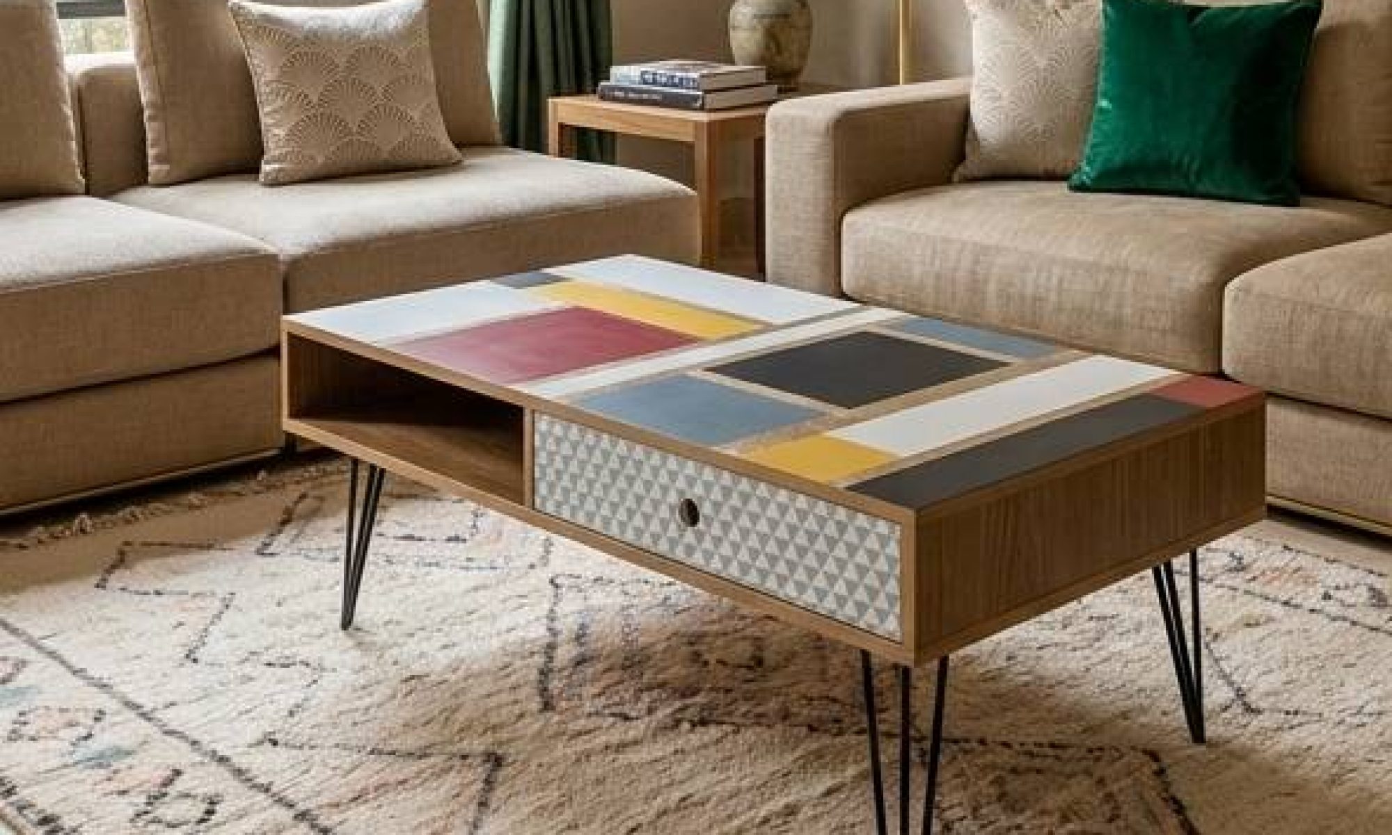 Table basse Mondrian